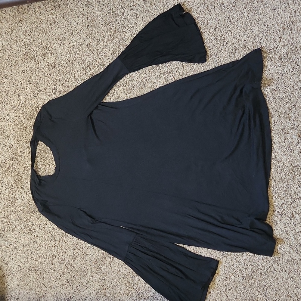 Long sleeve black dress